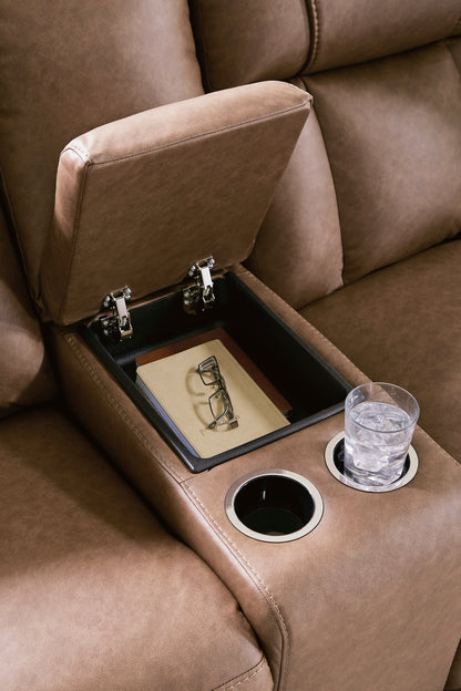 Mackmenville Double Reclining Console Loveseat