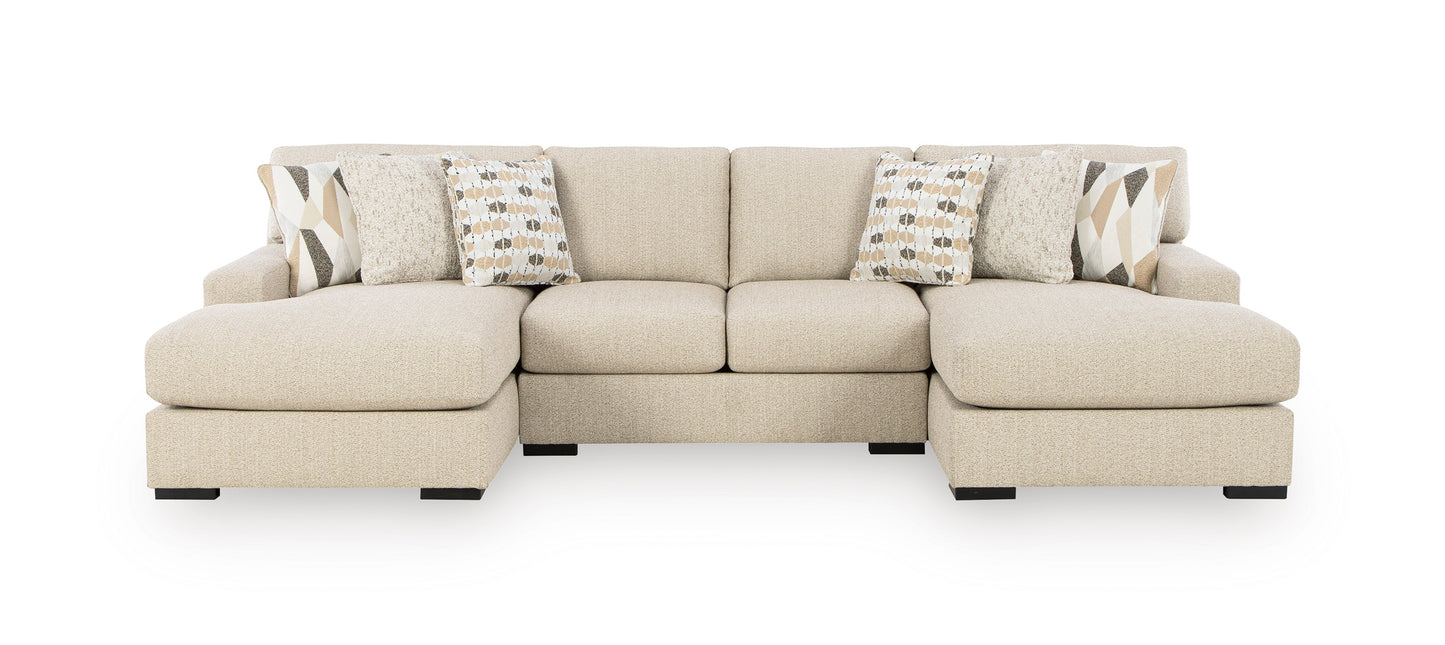 Ashley Laurelgrove 3-Piece Double Chaise Sectional