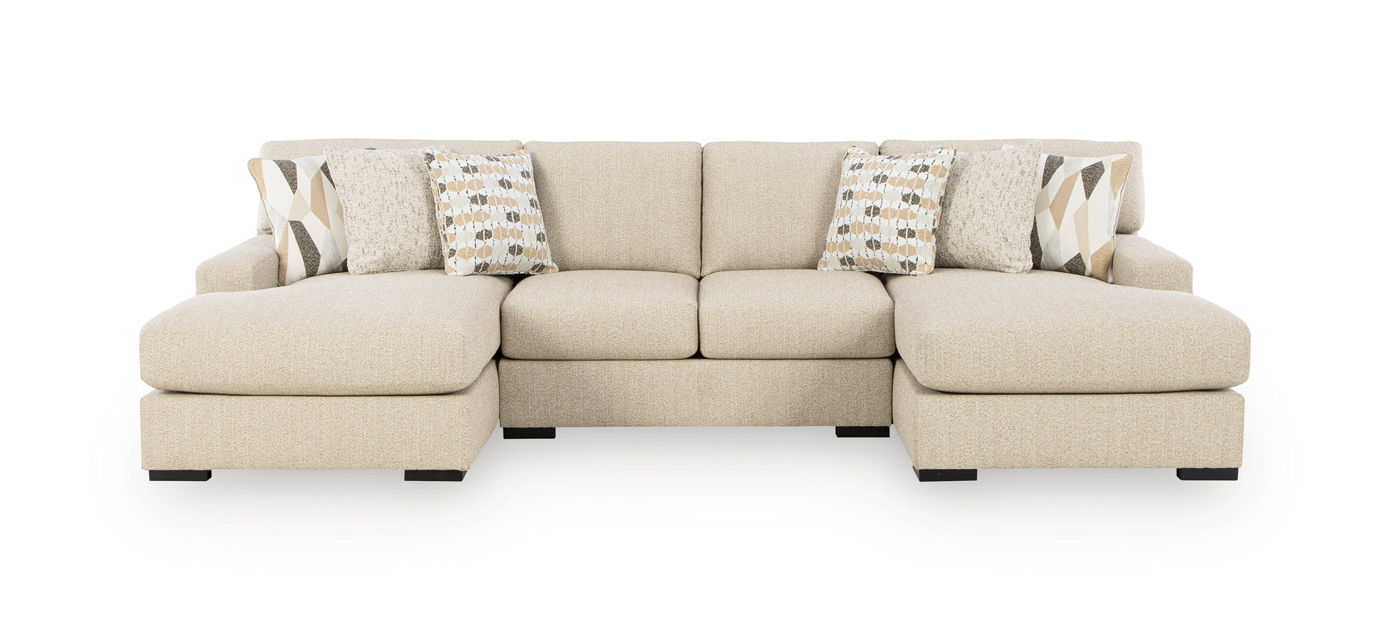 Ashley Laurelgrove 3-Piece Double Chaise Sectional