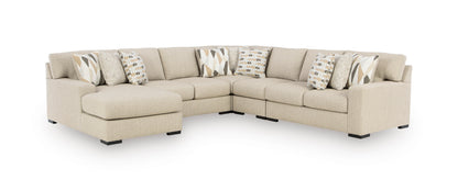 Ashley Laurelgrove 5-Piece Sectional with Chaise Left-Facing