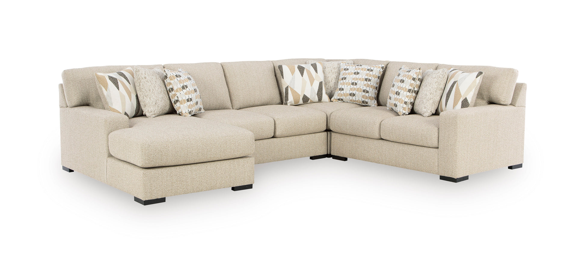 Ashley Laurelgrove 4-Piece Sectional with Chaise Left-Facing