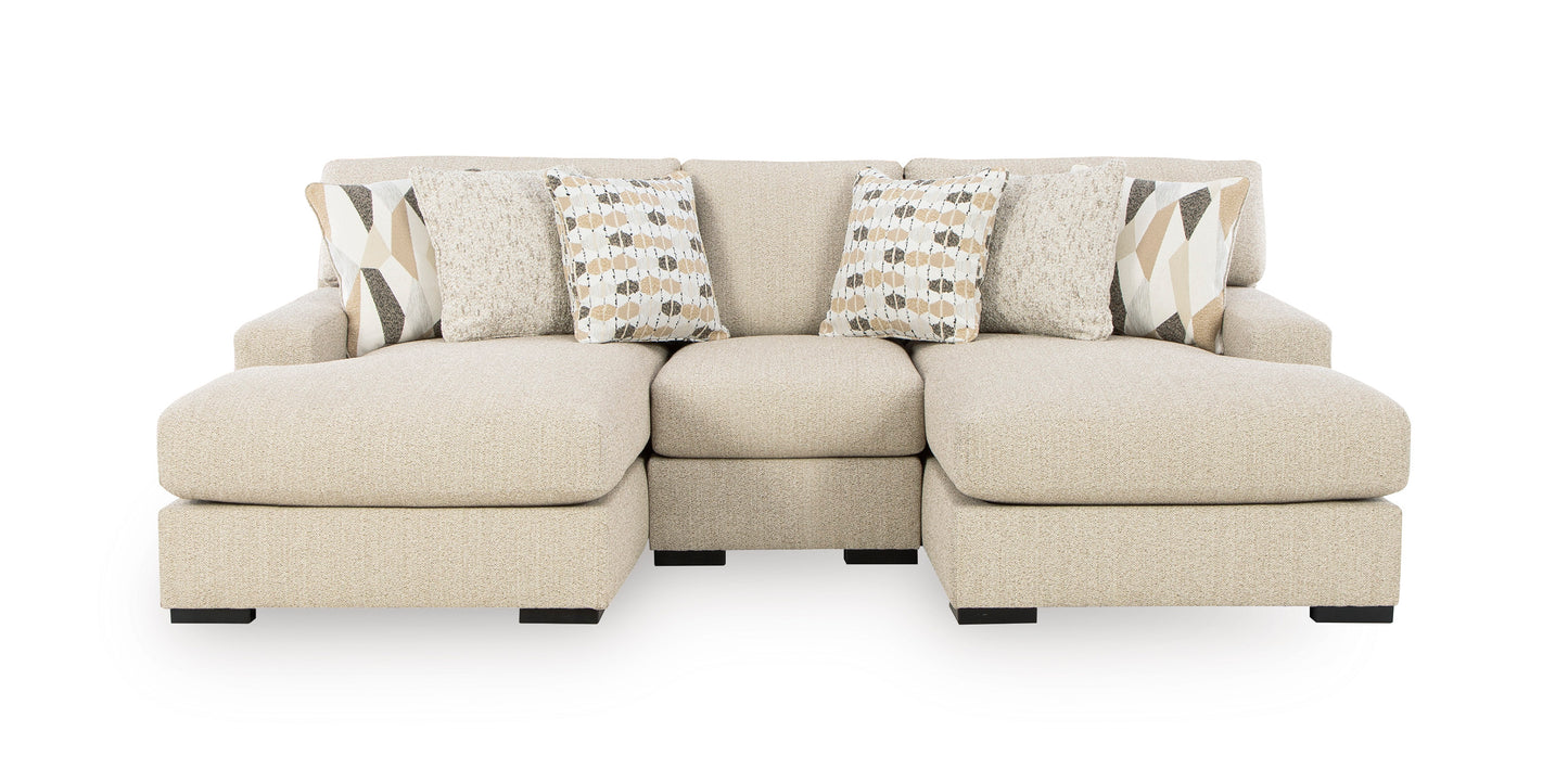 Ashley Laurelgrove 3-Piece Double Chaise Sectional