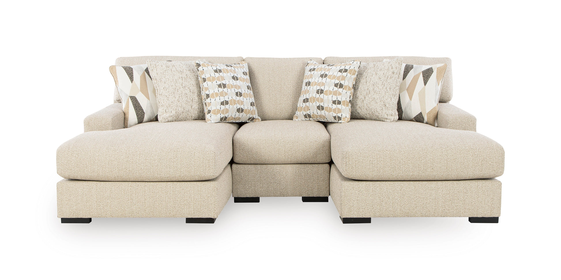 Ashley Laurelgrove 3-Piece Double Chaise Sectional