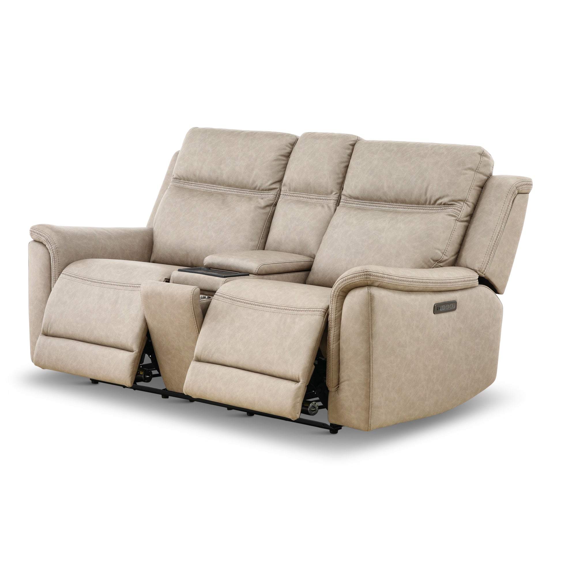 Garrison Power Reclining Console Loveseat