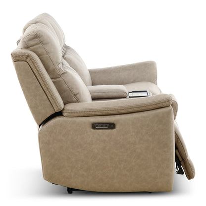 Garrison Power Reclining Console Loveseat