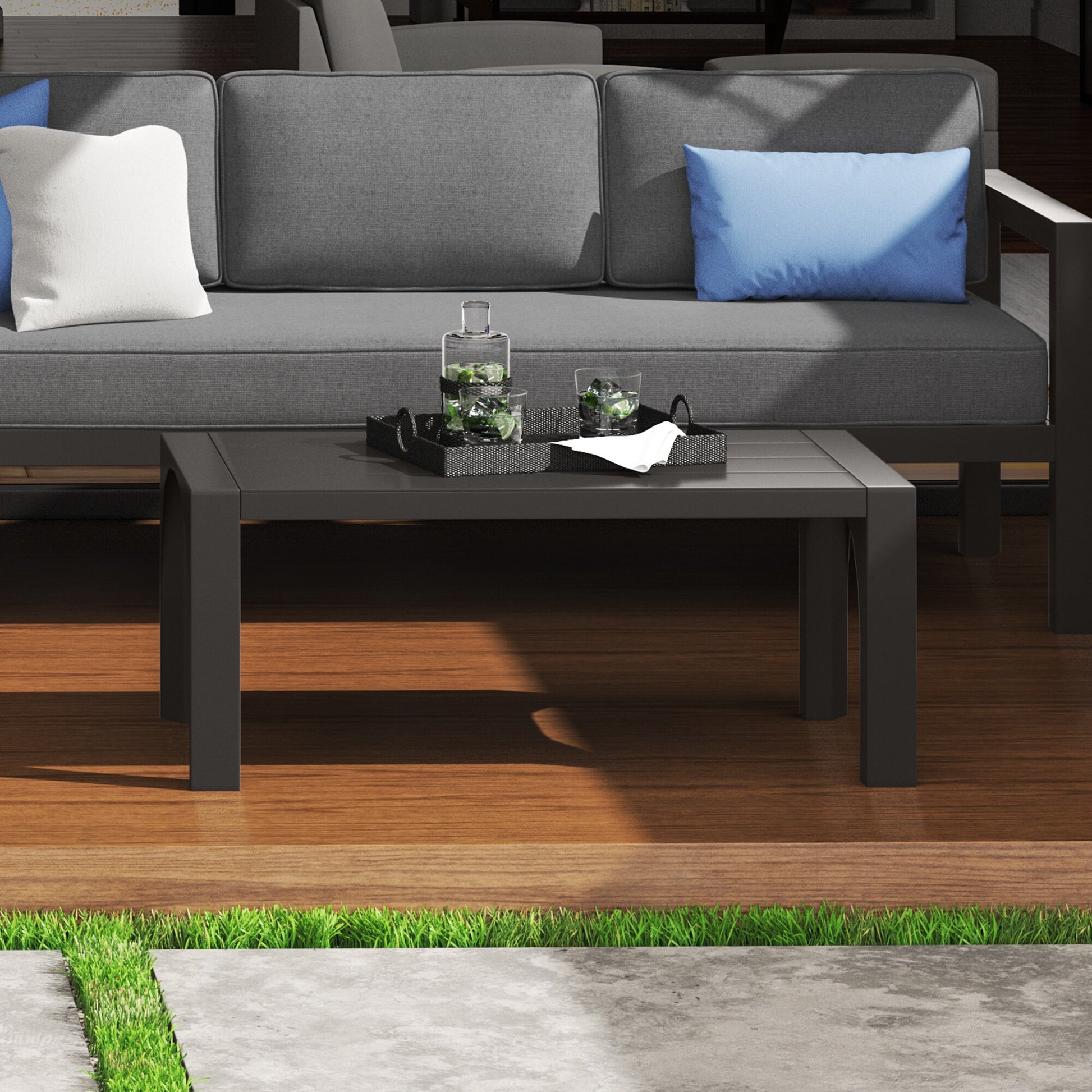 Grayton Outdoor Aluminum Coffee Table