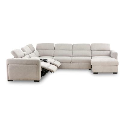 Tuscany 6-Piece Power Reclining Sleeper Sectional with Chaise