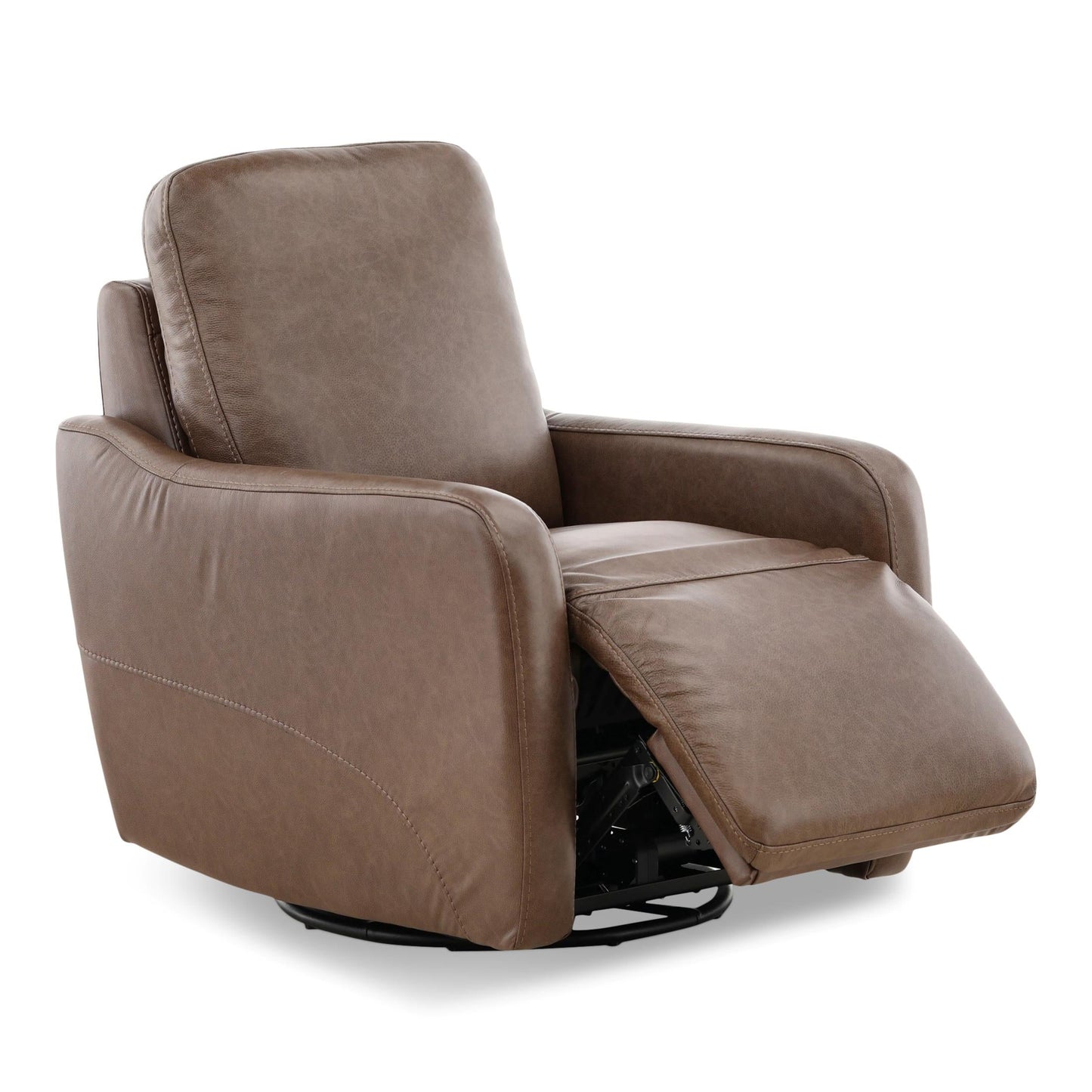 Brea Leather Power Swivel Recliner