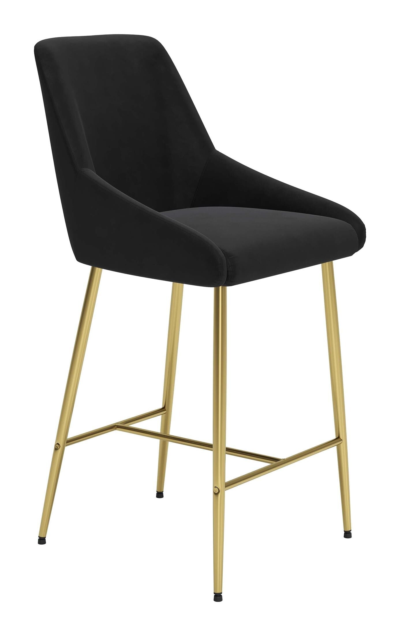 Madelaine Counter Stool Black & Gold