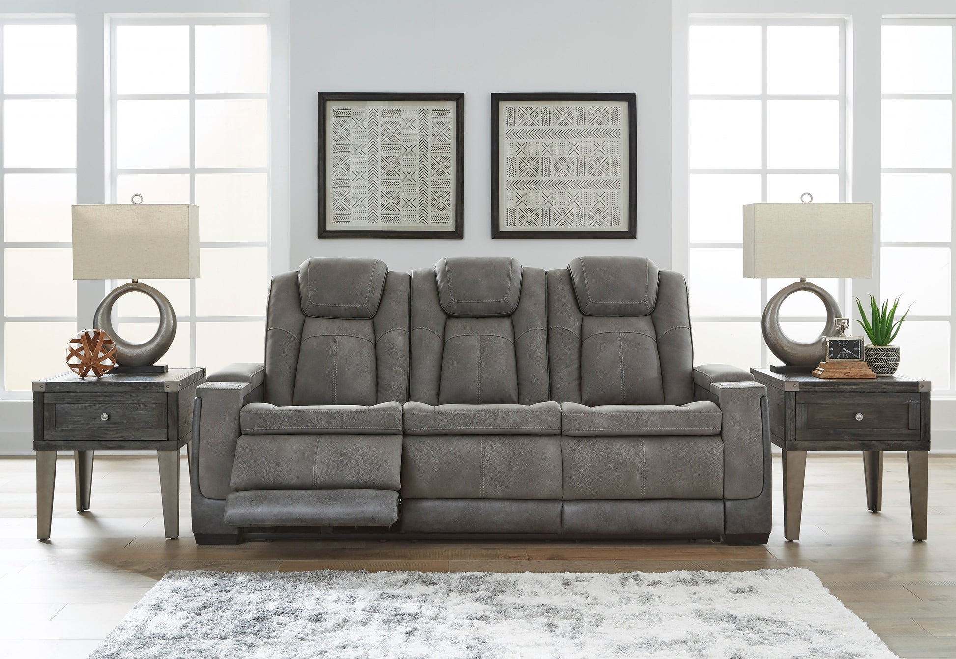 Ashley Next-Gen DuraPella Performance Fabric Dual Power Reclining Sofa