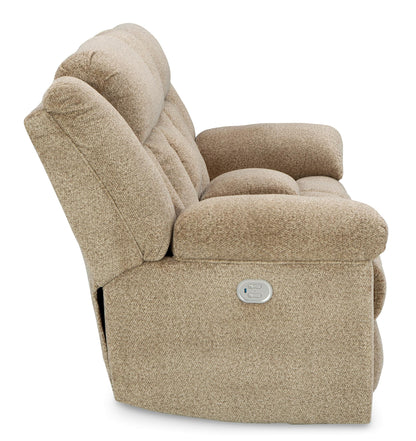 Tip-Off Power Reclining Console Loveseat