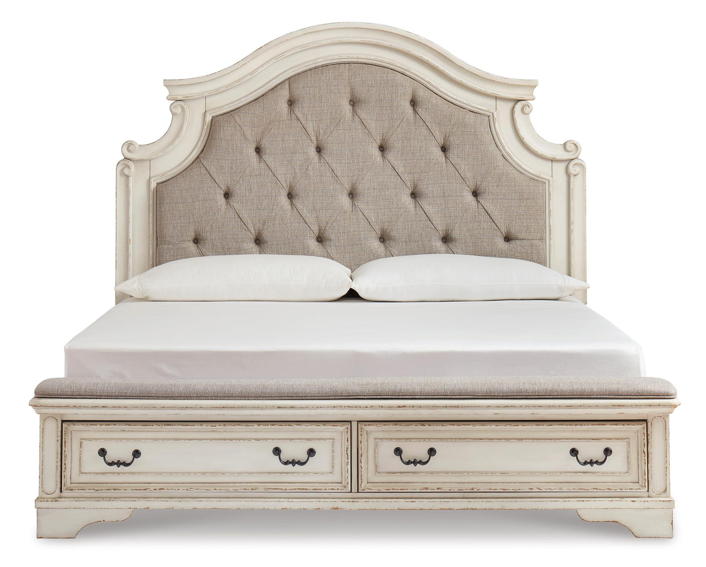 CALI KING UPH STORAGE BED