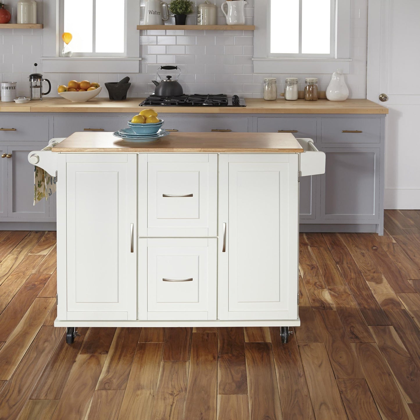 Dolly Madison 2 Drawer Kitchen Cart