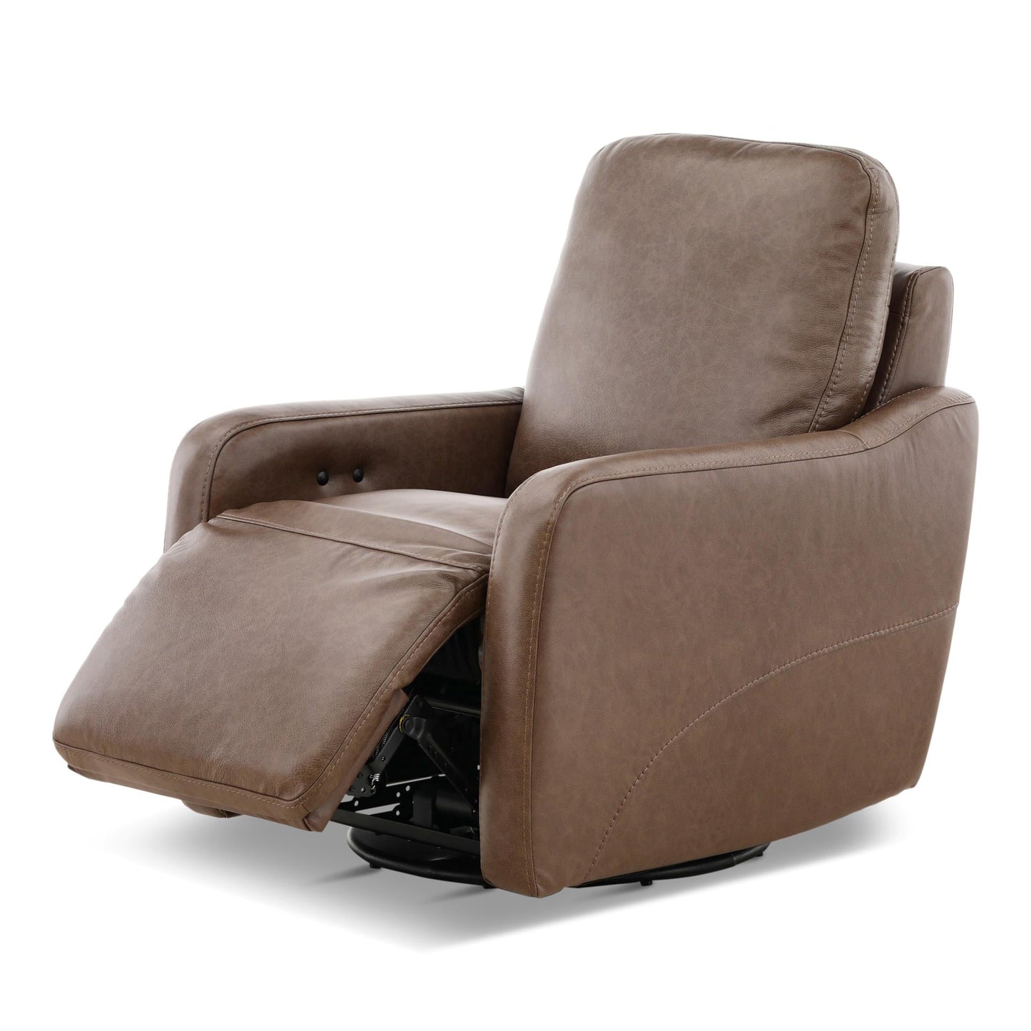 Brea Leather Power Swivel Recliner