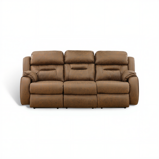 Bellevue Manual Double Reclining Sofa