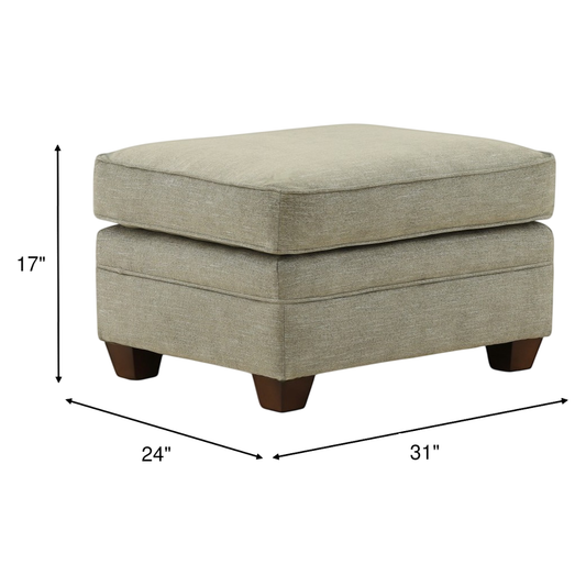 Lilah-II Ottoman - alternate view