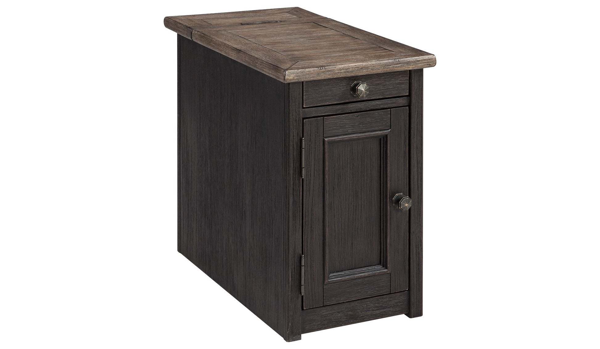 Tyler Creek Chairside End Table with USB Ports and Outlets