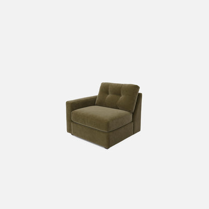 Modular One Left Arm Facing Chair - Moss