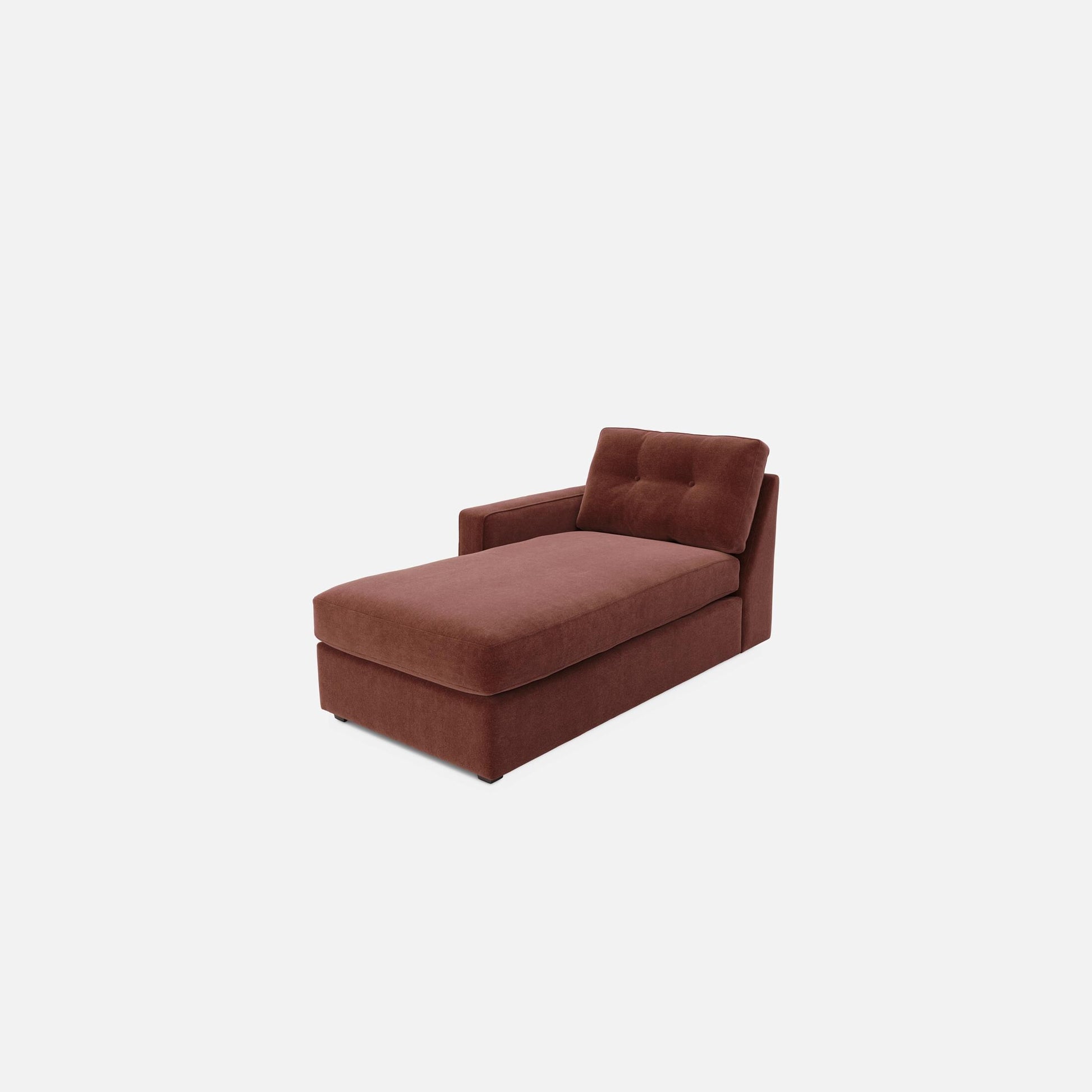 Modular One Left Arm Facing Chaise - Merlot