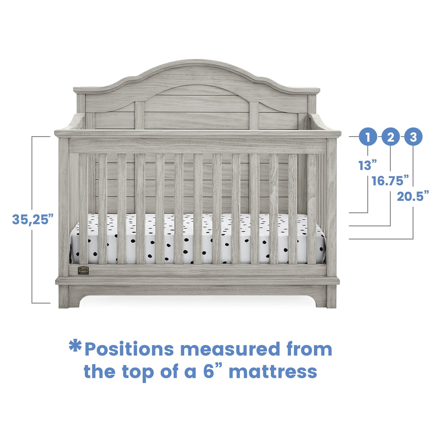 Asher 6-in-1 Convertible Crib