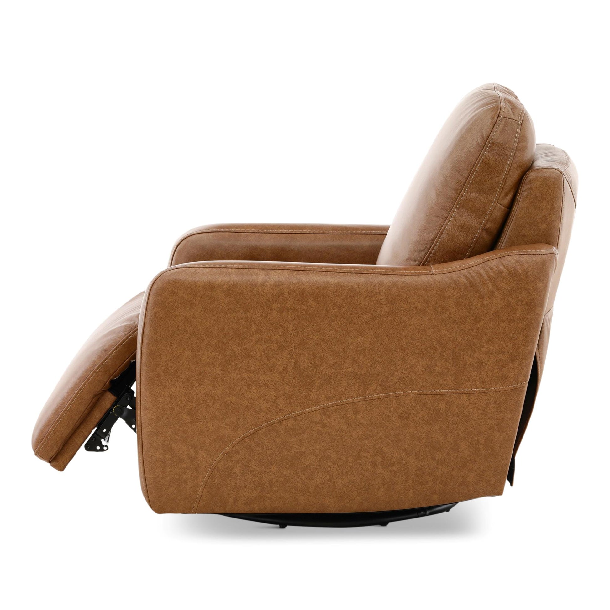 Brea Leather Power Swivel Recliner