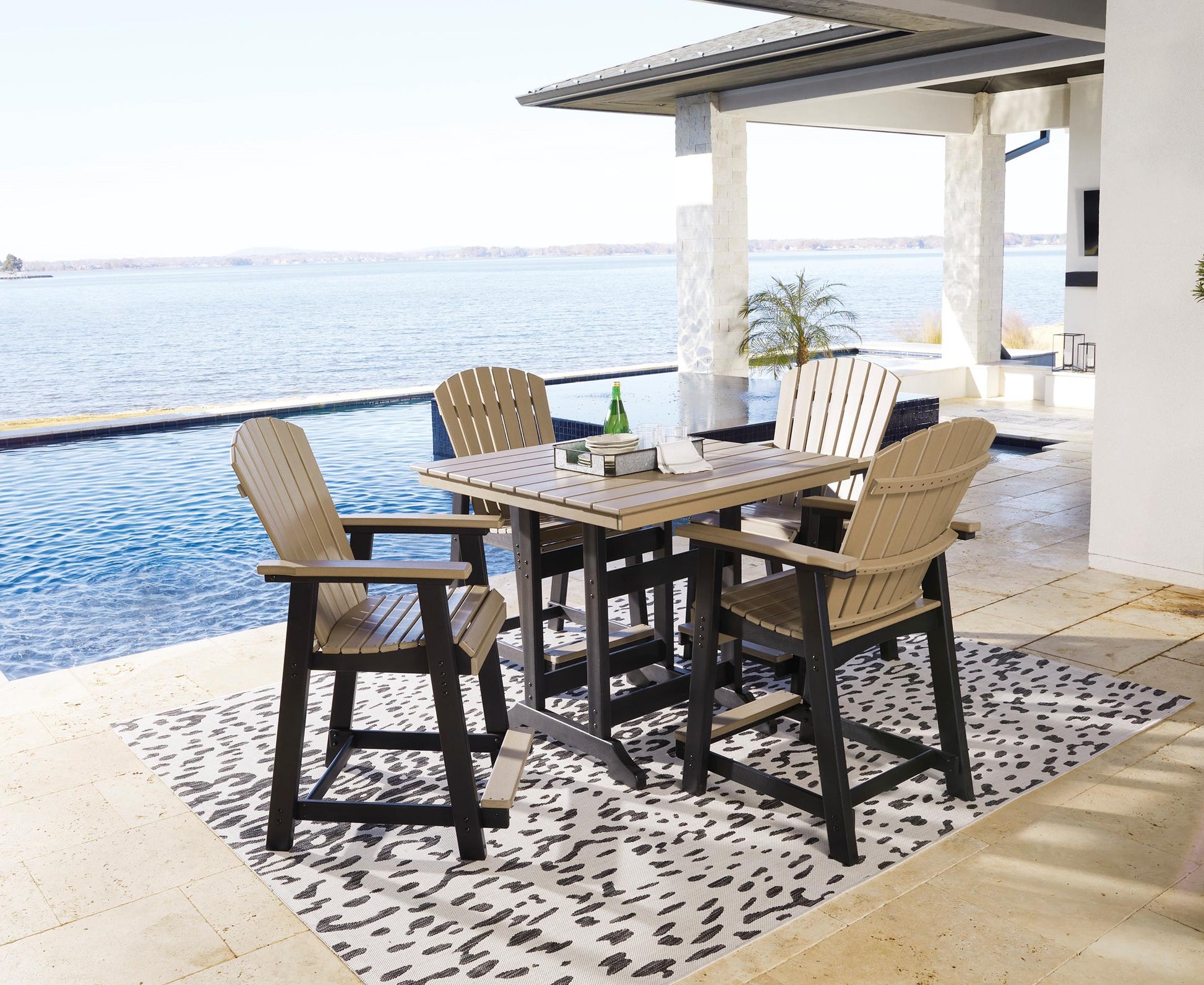 Transville Outdoor Counter Height Dining Set