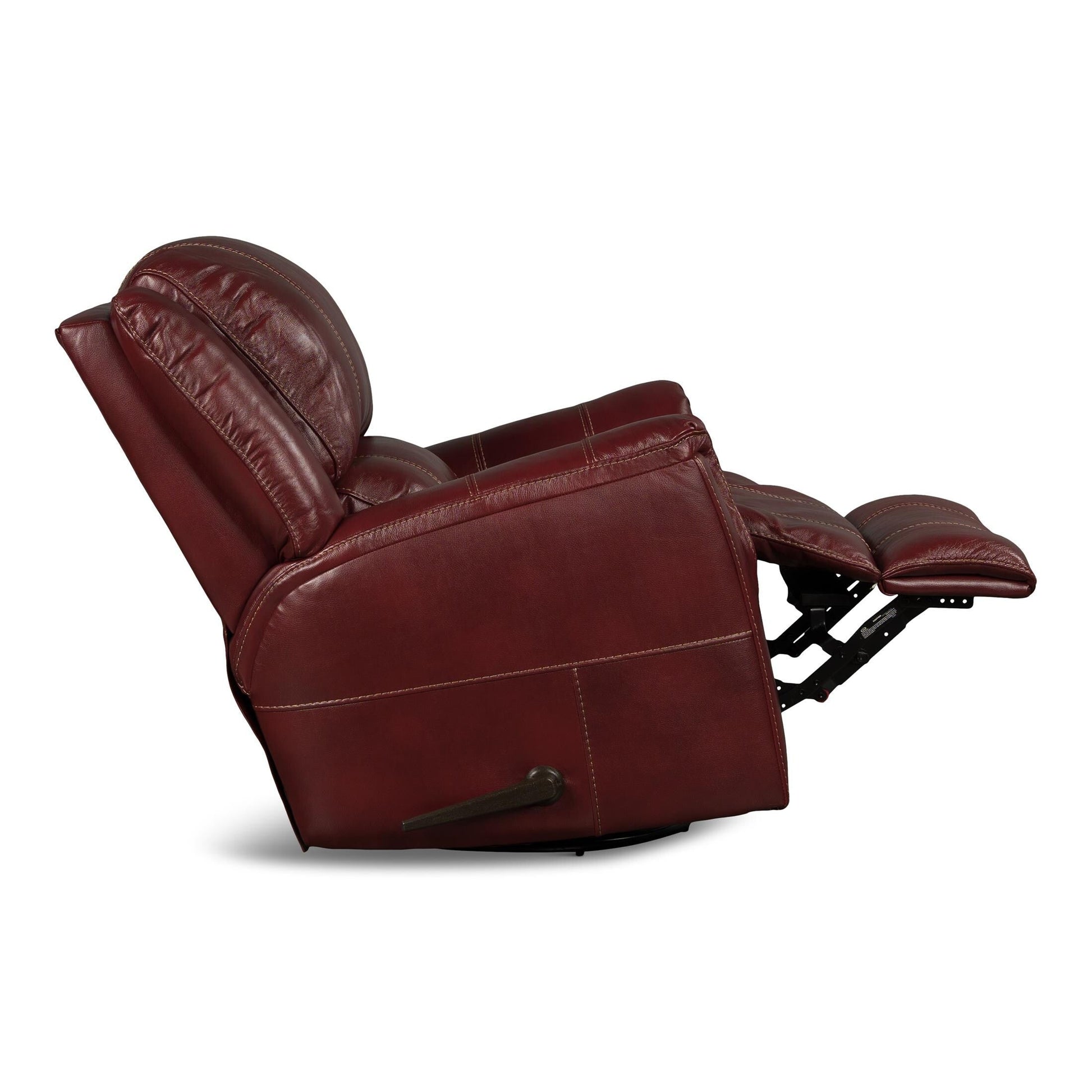 Delia Swivel Glider Leather Recliner