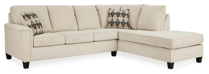 Abinger 2-Piece Natural Sectional with Chaise