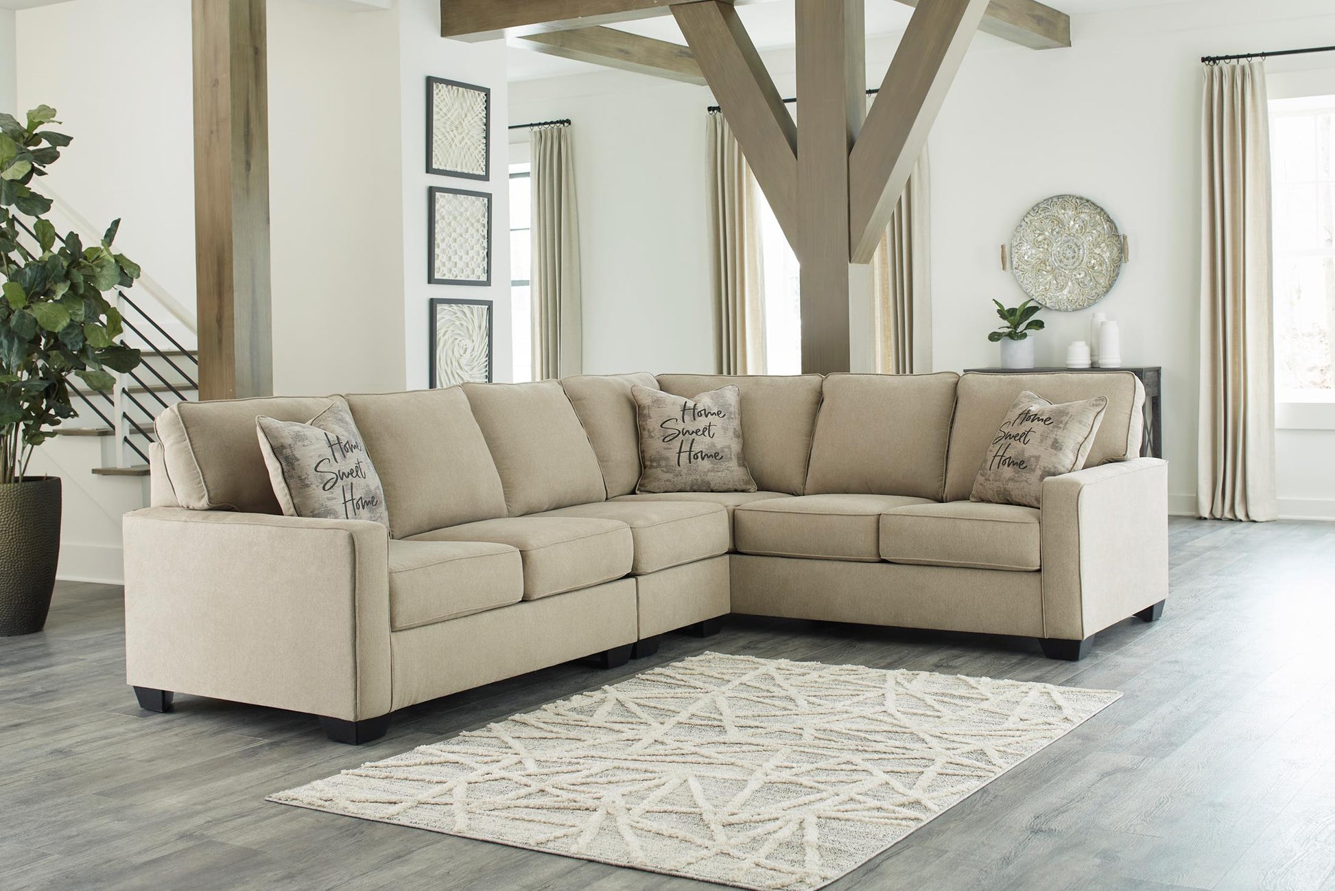 Lucina 3-Piece Left-Facing Sectional