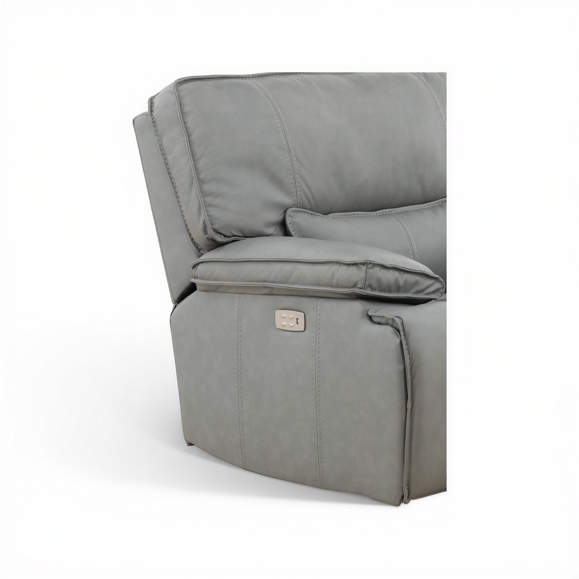 Bozeman II Leather Power Recliner with Adjustable Headrest