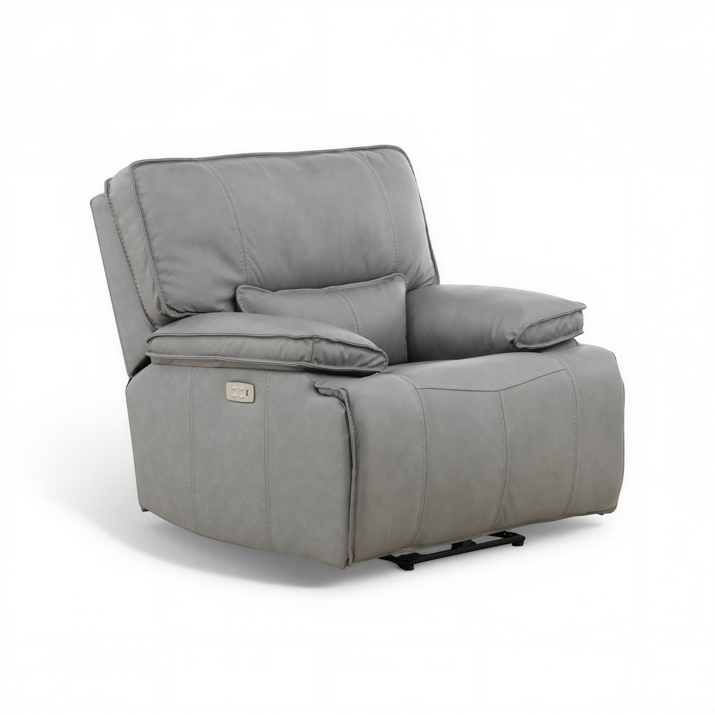 Bozeman II Leather Power Recliner with Adjustable Headrest