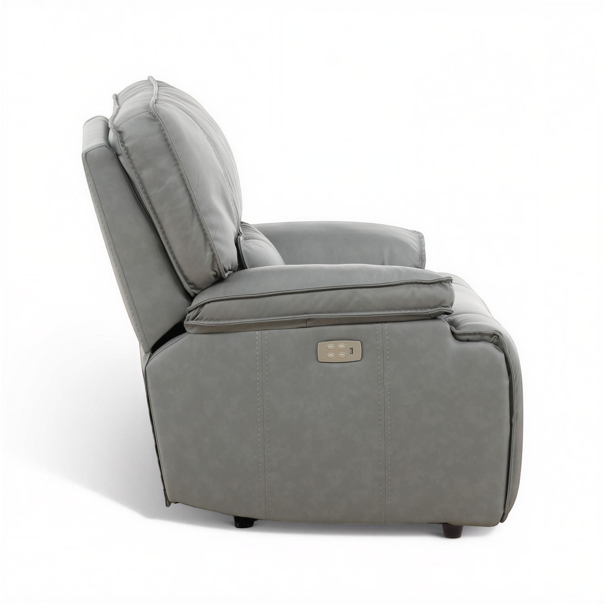 Bozeman II Leather Power Recliner with Adjustable Headrest