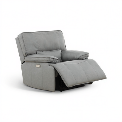 Bozeman II Leather Power Recliner with Adjustable Headrest