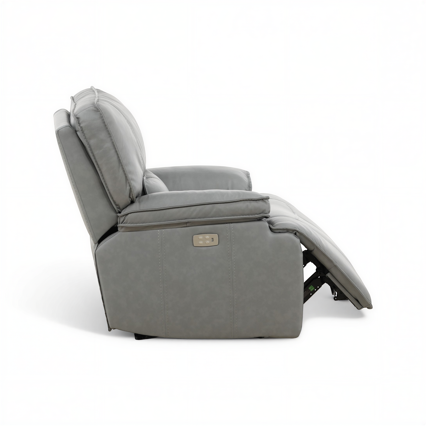 Bozeman II Leather Power Recliner with Adjustable Headrest