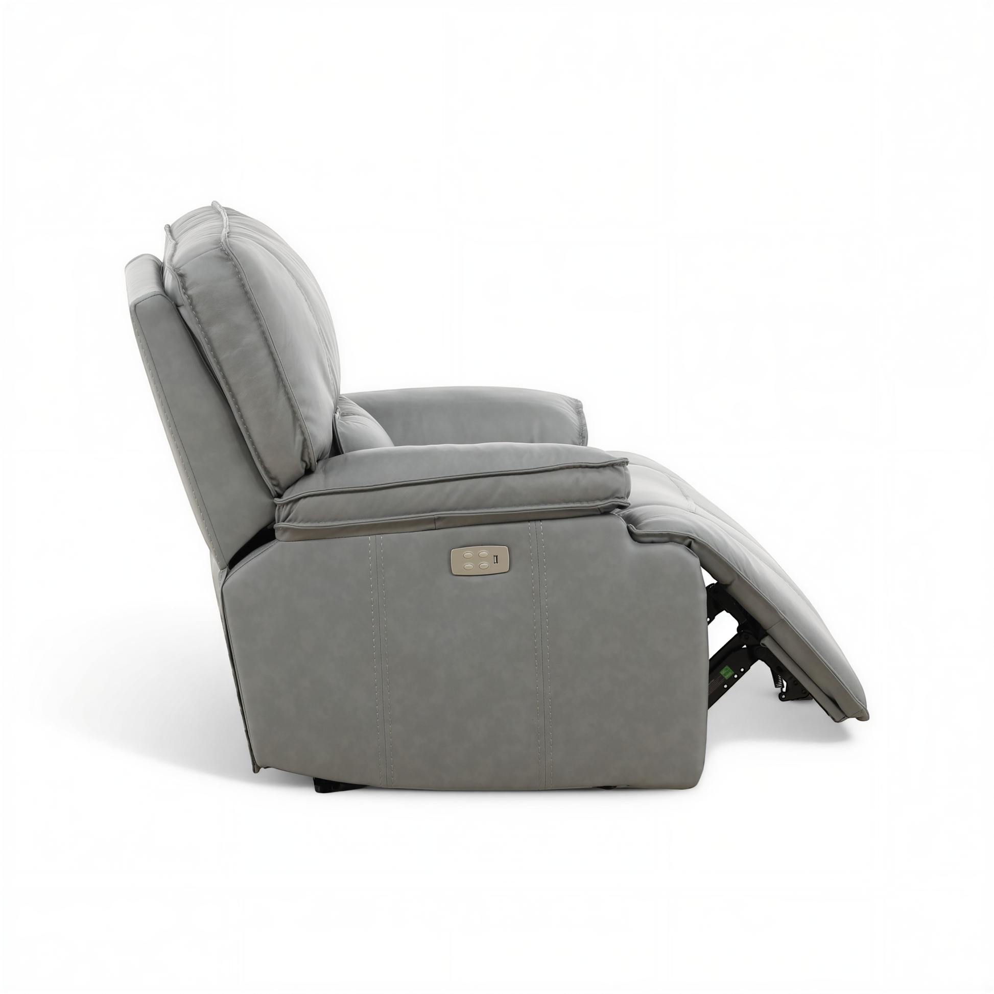 Bozeman II Leather Power Recliner with Adjustable Headrest