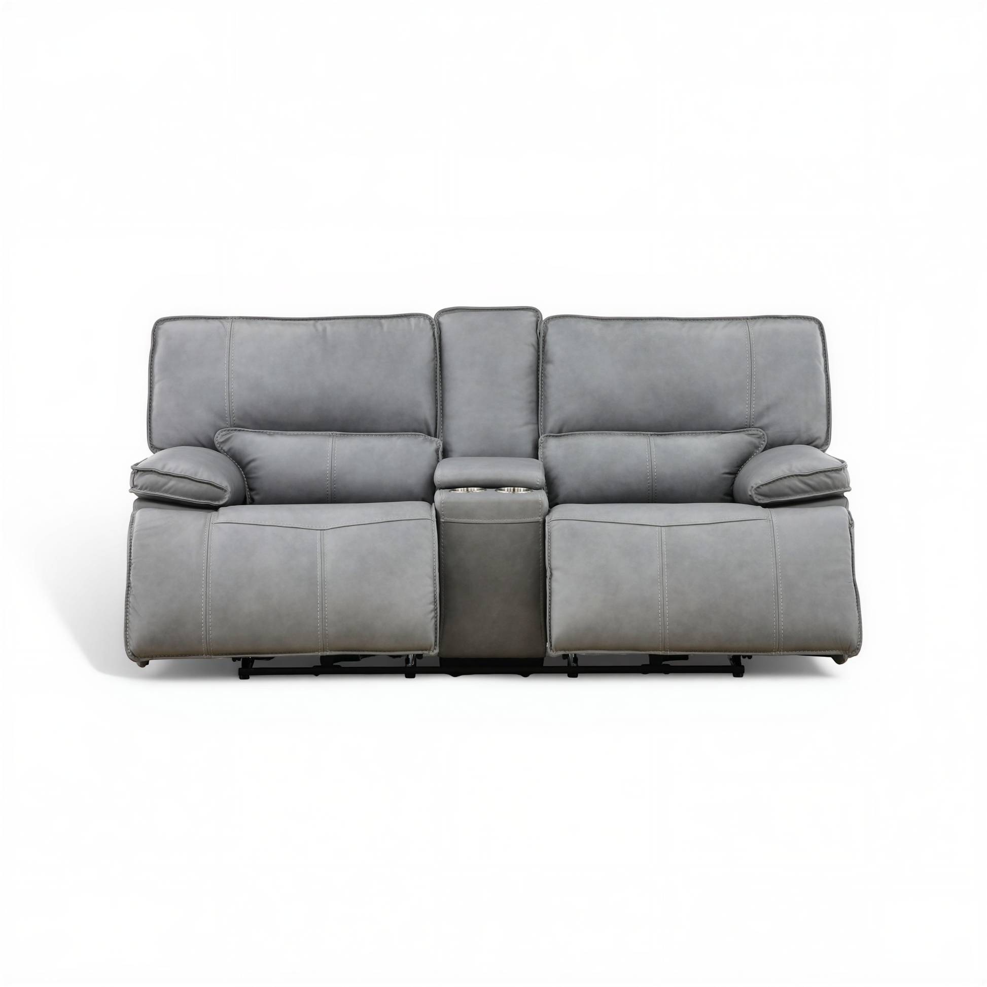 Bozeman II Leather Power Reclining Console Loveseat