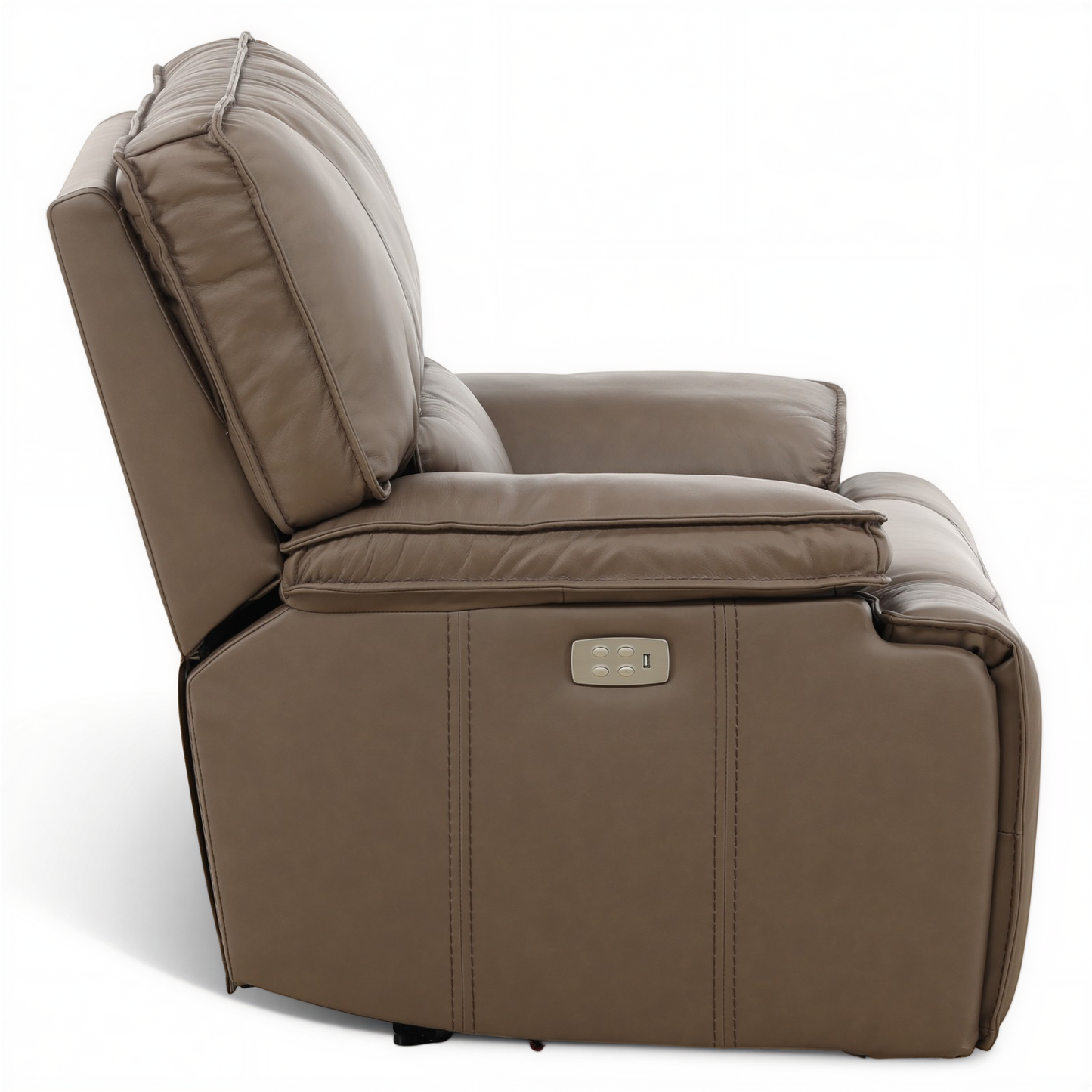 Bozeman II Leather Power Recliner with Adjustable Headrest