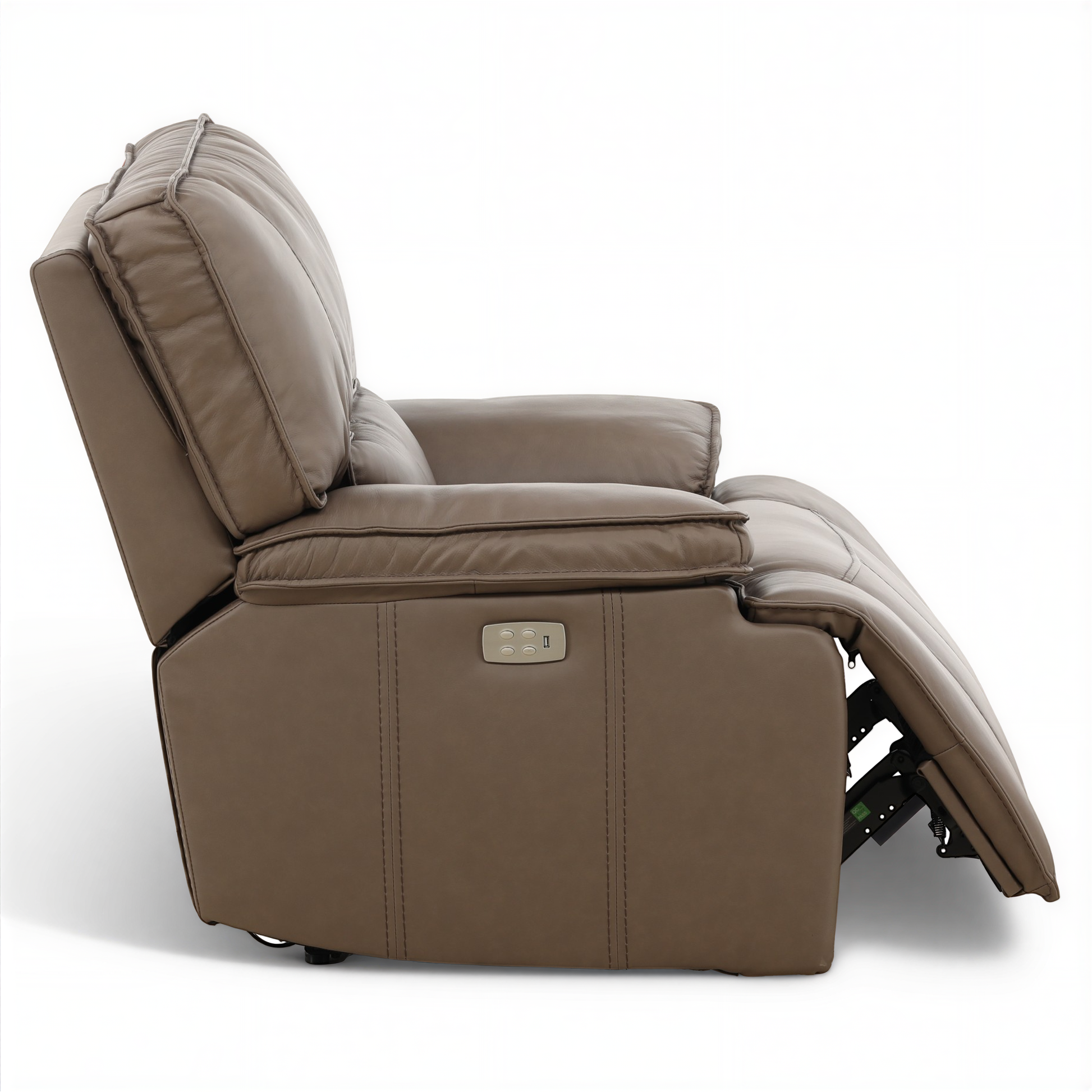 Bozeman II Leather Power Recliner with Adjustable Headrest