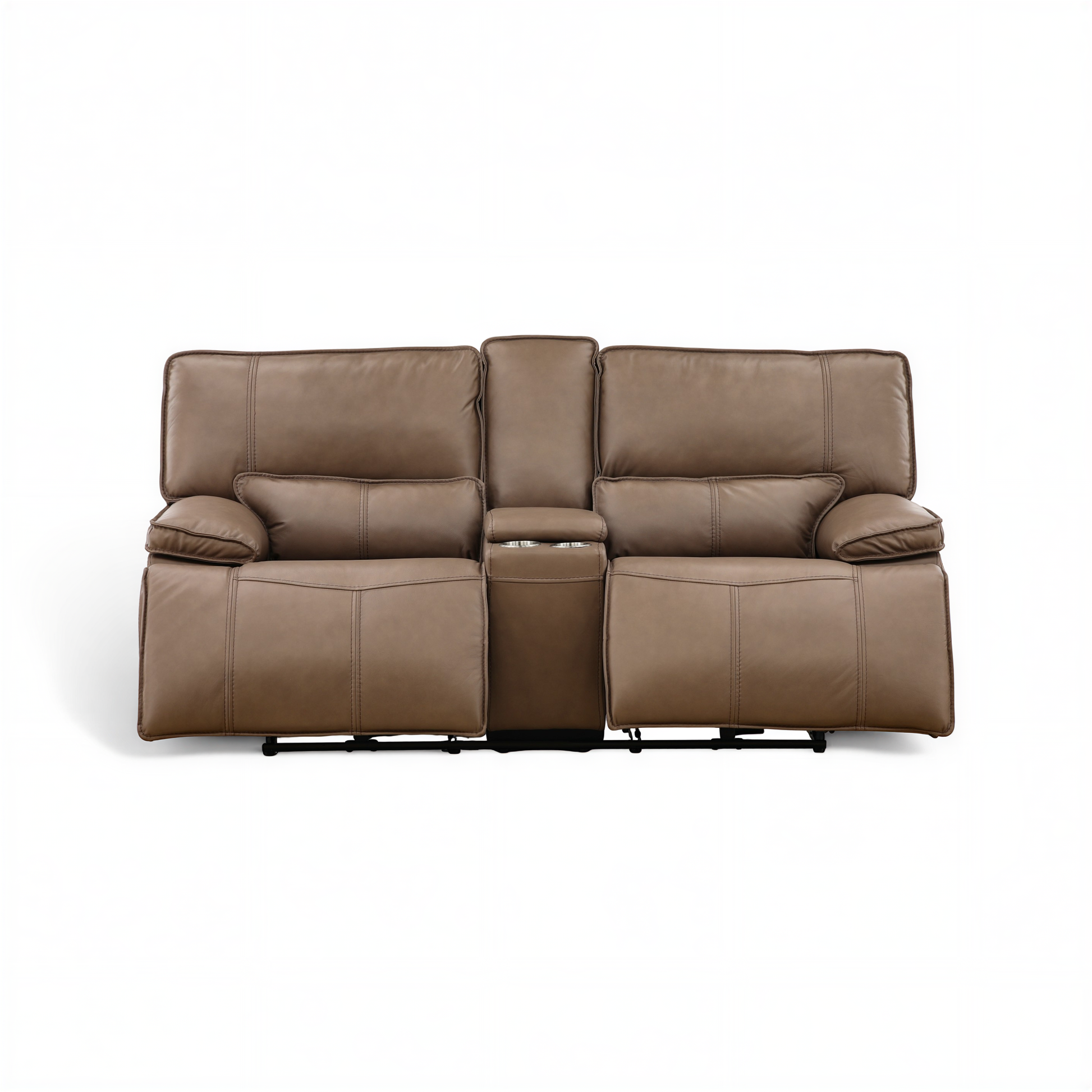 Bozeman II Leather Power Reclining Console Loveseat