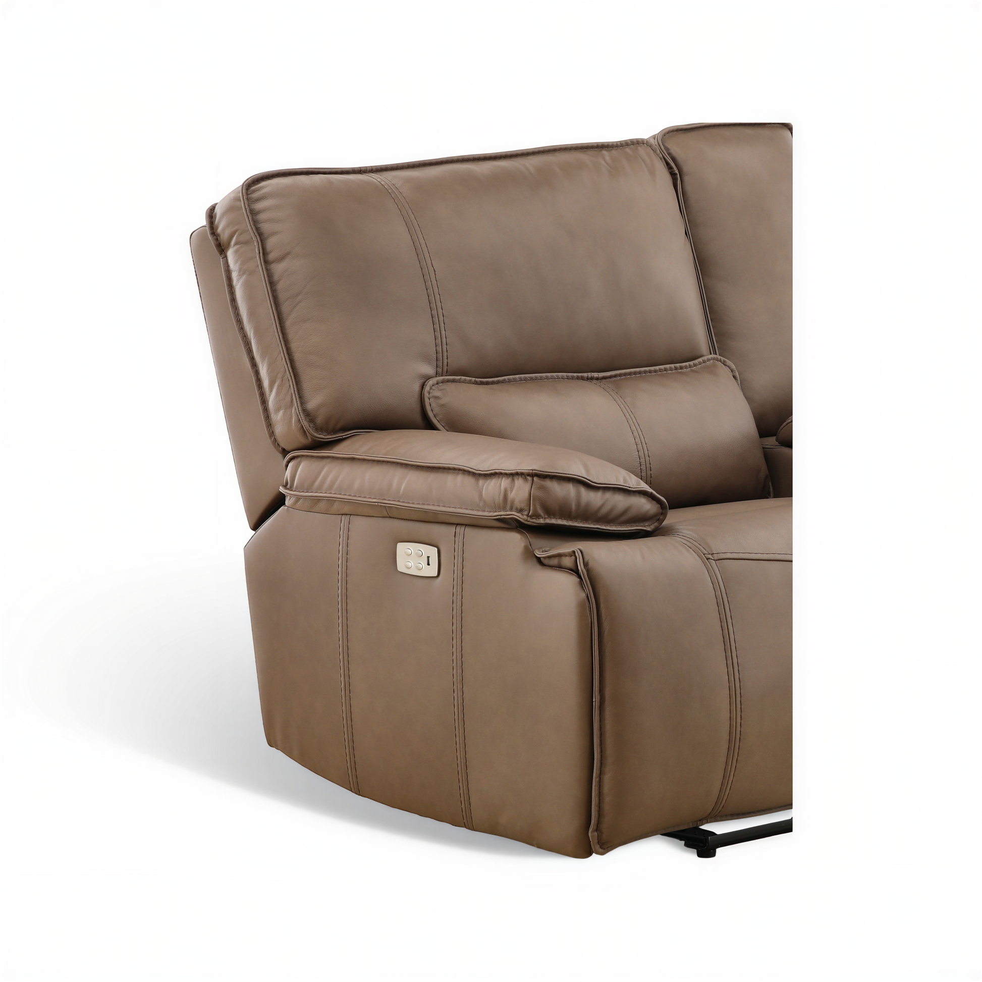Bozeman II Leather Power Reclining Console Loveseat