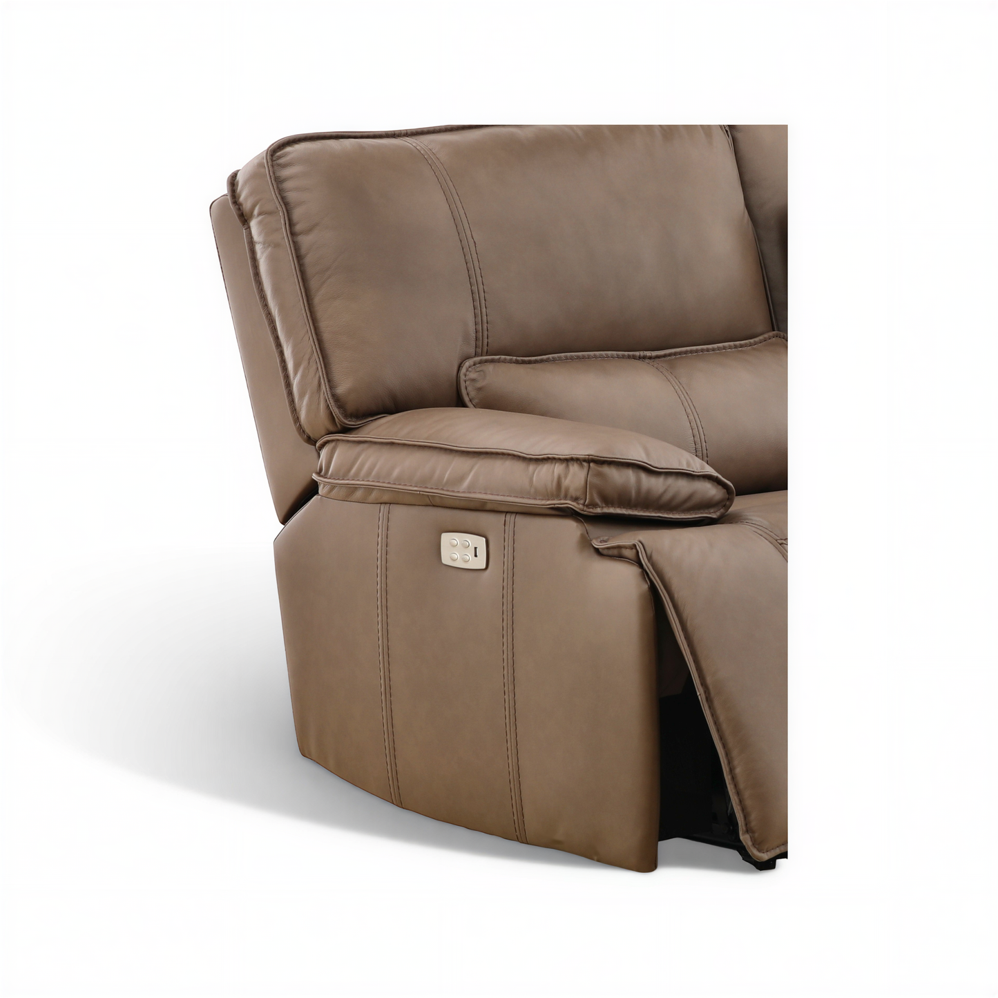 Bozeman II Leather Power Reclining Console Loveseat
