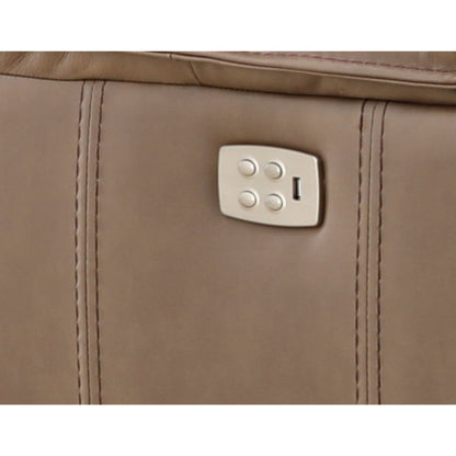 Bozeman II Leather Power Reclining Console Loveseat