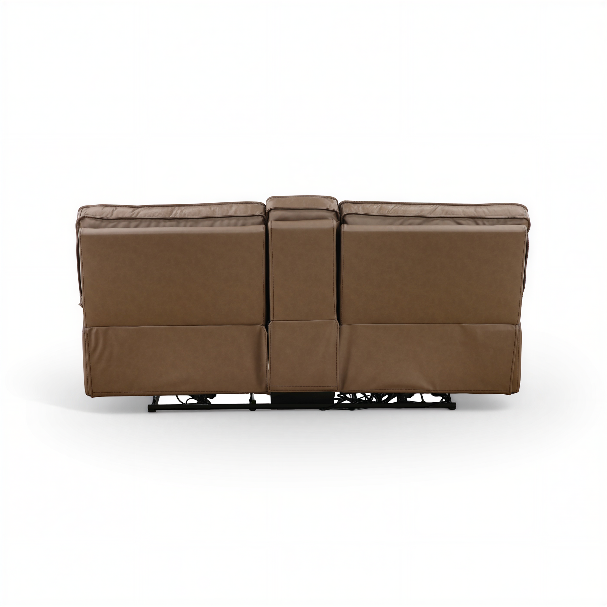 Bozeman II Leather Power Reclining Console Loveseat