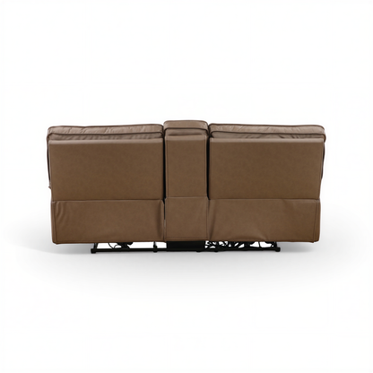 Bozeman II Leather Power Reclining Console Loveseat