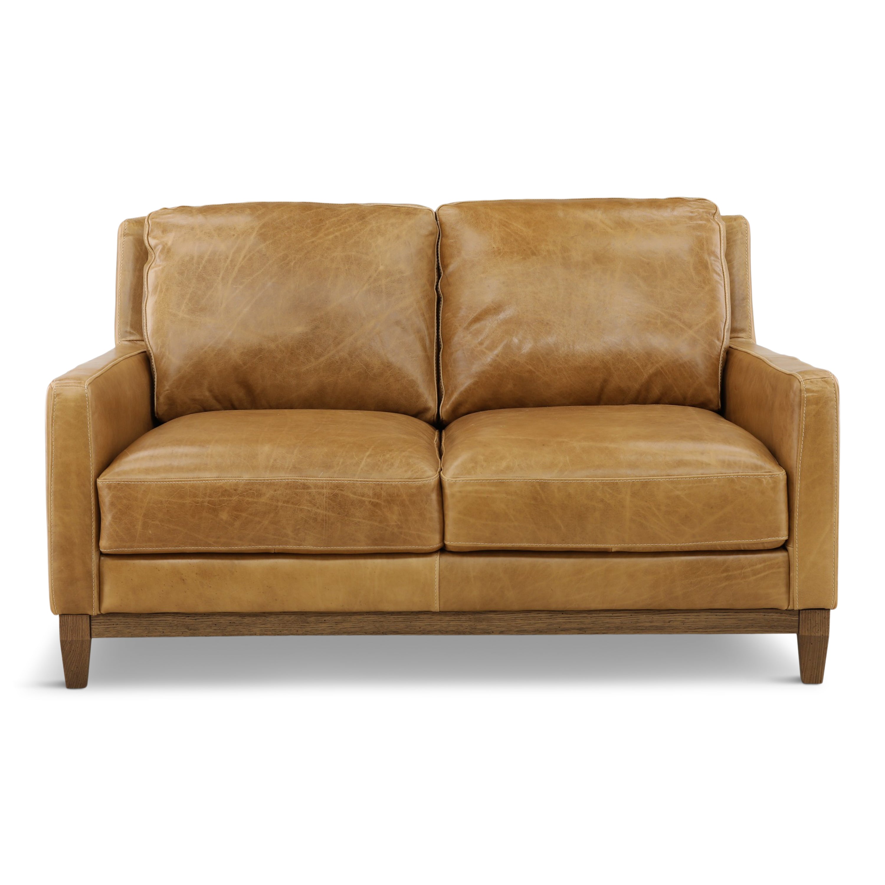 Santino Leather Loveseat – Levin Furniture