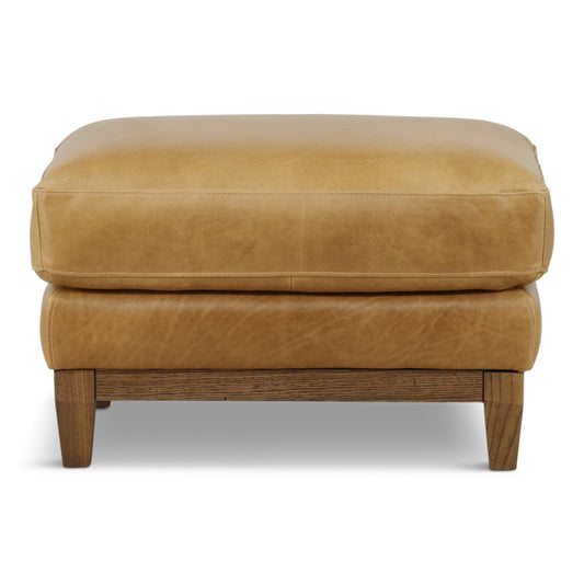 Santino Leather Ottoman