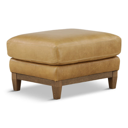 Santino Leather Ottoman