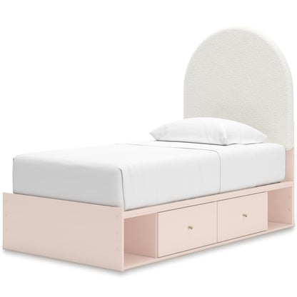 Wistenpine Upholstered Panel Bed with Double Storage