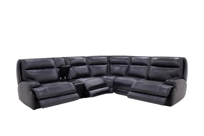 Maverick 6-Piece Leather Power Reclining Sectional