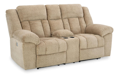 Tip-Off Power Reclining Console Loveseat